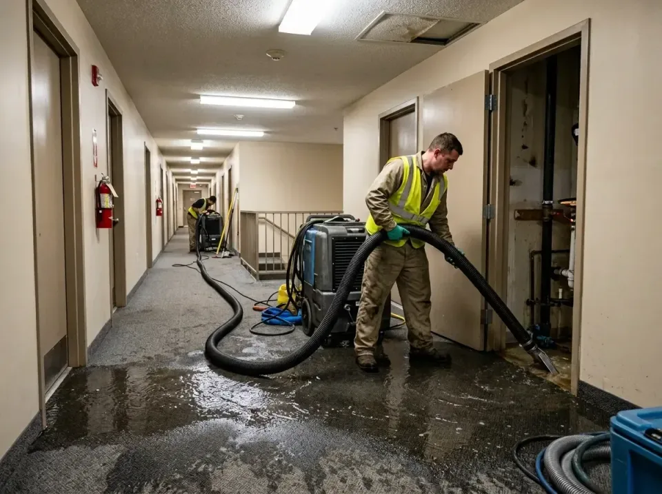 multi-unit-apartment-hallway-f-005 — frequently asked questions, Emergency Burst Pipe Water Extraction & Removal in Red Rock…